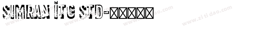 Simran ITC Std字体转换